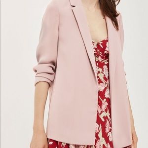 Topshop Chuck On Blazer Blush